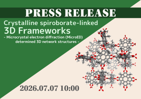 Crystalline spiroborate-linked 3D Frameworks -Microcrystal electron diffraction (MicroED) determined 3D network structures-